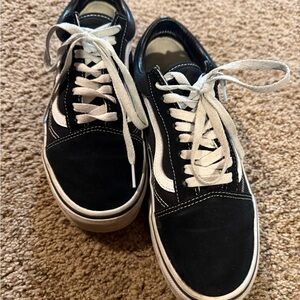 Vans Men's Classic Black and White Sneakers